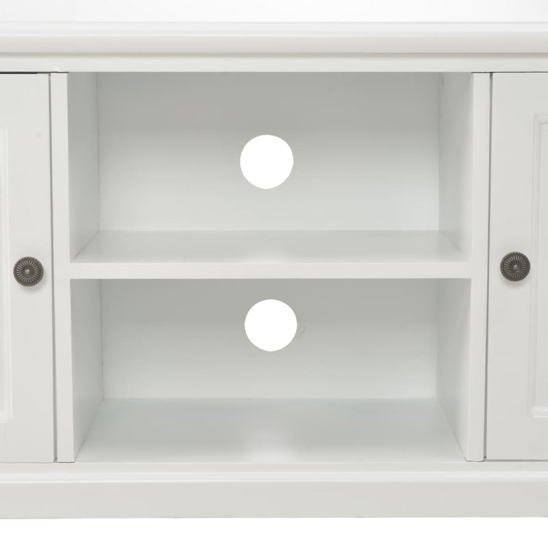 TV Cabinet White 120x30x40 cm Wood Payday Deals