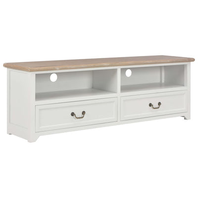 TV Cabinet White 120x30x40 cm Wood Payday Deals