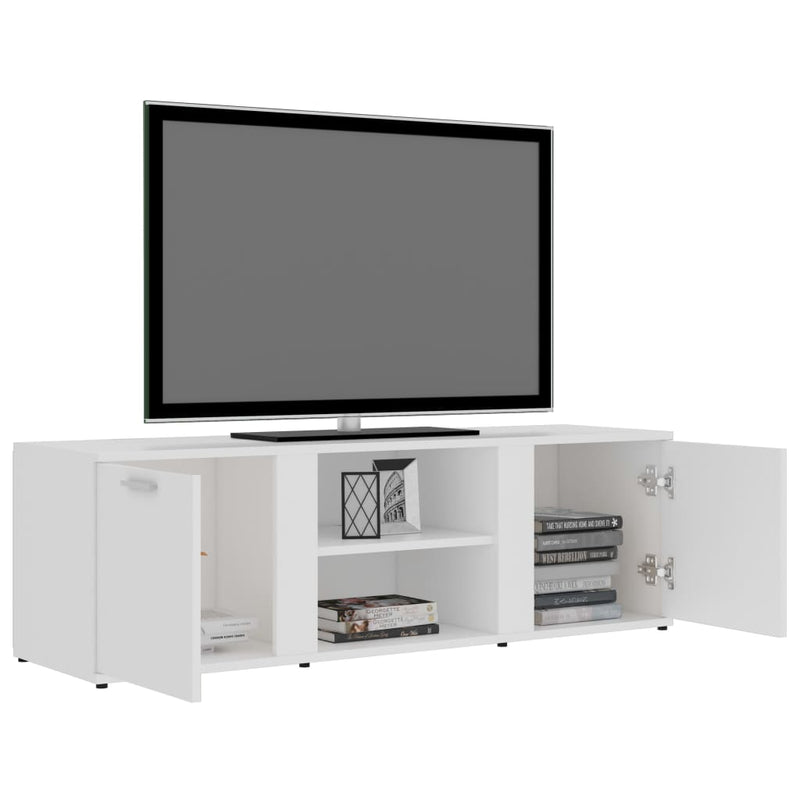 TV Cabinet White 120x34x37 cm Engineered Wood Payday Deals
