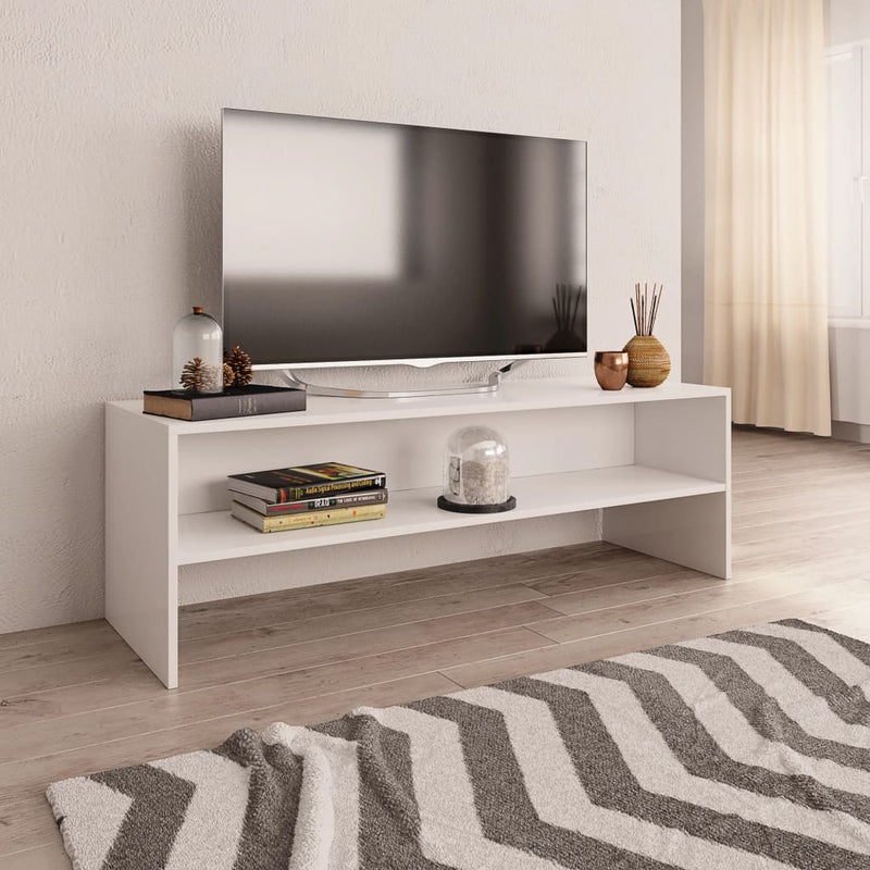 TV Cabinet White 120x40x40 cm Engineered Wood Payday Deals