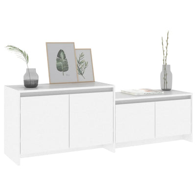 TV Cabinet White 146.5x35x50 cm Engineered Wood Payday Deals