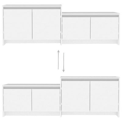 TV Cabinet White 146.5x35x50 cm Engineered Wood Payday Deals