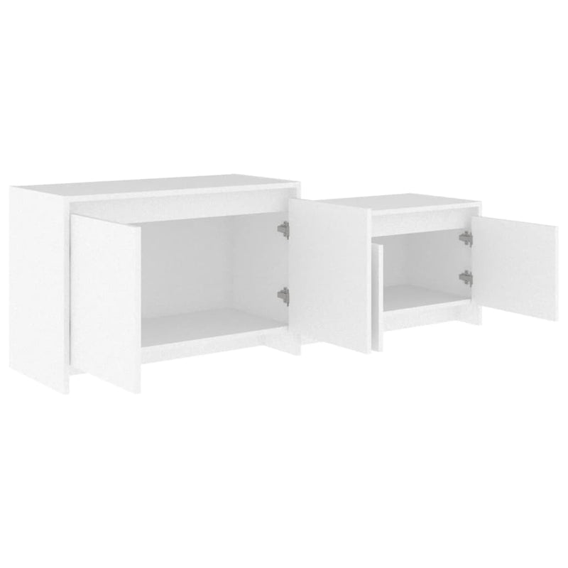 TV Cabinet White 146.5x35x50 cm Engineered Wood Payday Deals