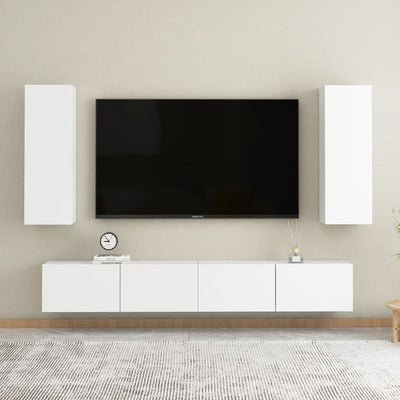 TV Cabinet White 30.5x30x90 cm Chipboard Payday Deals