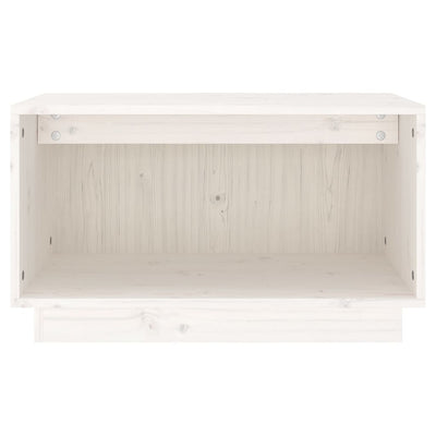 TV Cabinet White 60x35x35 cm Solid Wood Pine Payday Deals