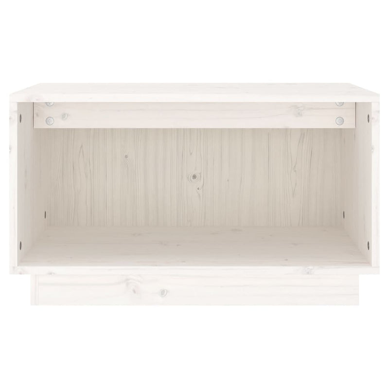 TV Cabinet White 60x35x35 cm Solid Wood Pine Payday Deals