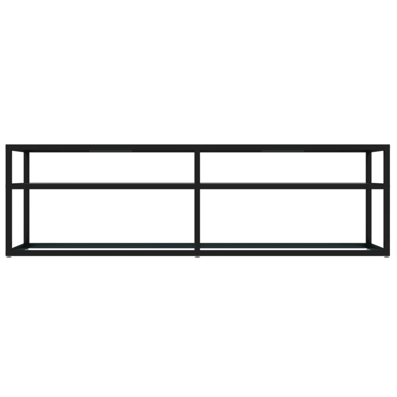TV Cabinet White Marble 140x40x40.5 cm Tempered Glass Payday Deals