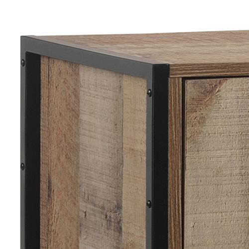 TV Cabinet with 2 Storage Drawers Cabinet Natural Wood Like Particle board Entertainment Unit in Oak colour Payday Deals