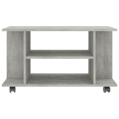 TV Cabinet with Castors Concrete Grey 80x40x40 cm Engineered Wood Payday Deals