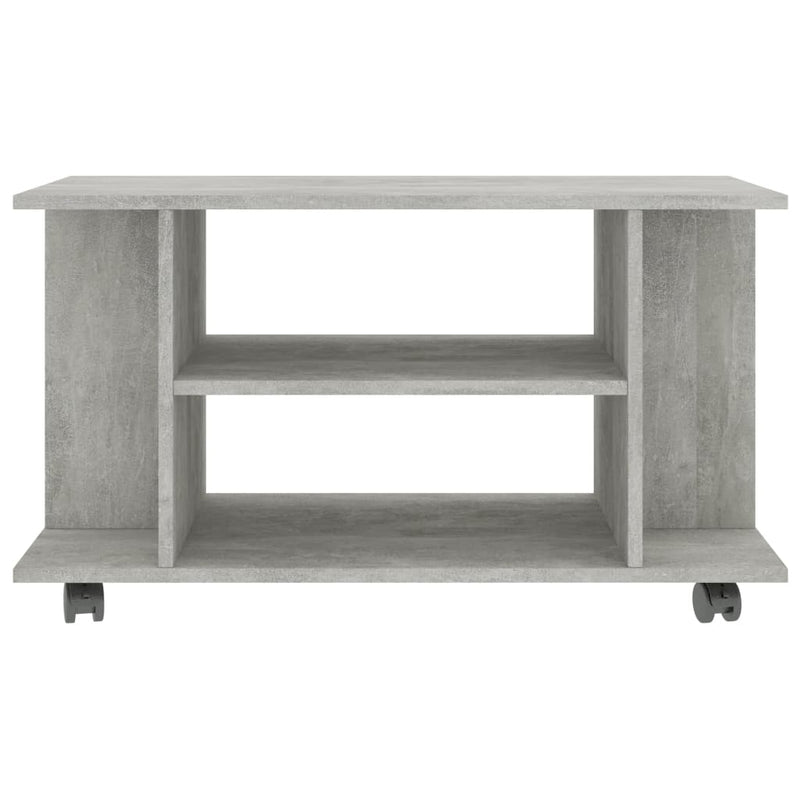 TV Cabinet with Castors Concrete Grey 80x40x40 cm Engineered Wood Payday Deals