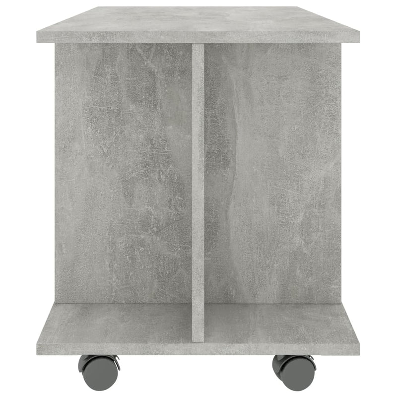 TV Cabinet with Castors Concrete Grey 80x40x40 cm Engineered Wood Payday Deals