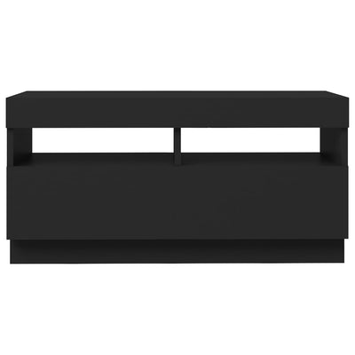 TV Cabinet with LED Lights Black 80x35x40 cm Payday Deals