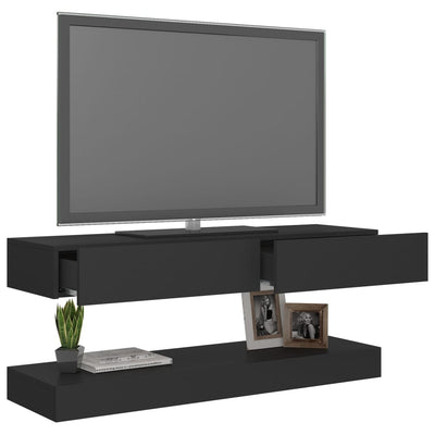 TV Cabinet with LED Lights Grey 120x35 cm Payday Deals