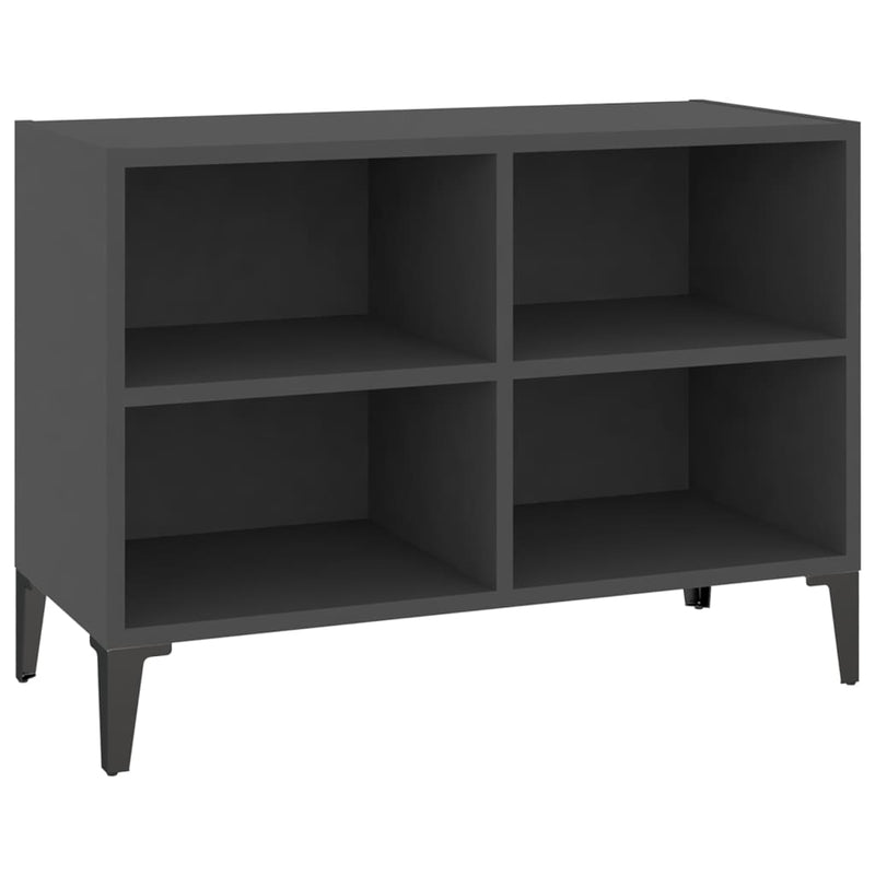 TV Cabinet with Metal Legs Grey 69.5x30x50 cm Payday Deals