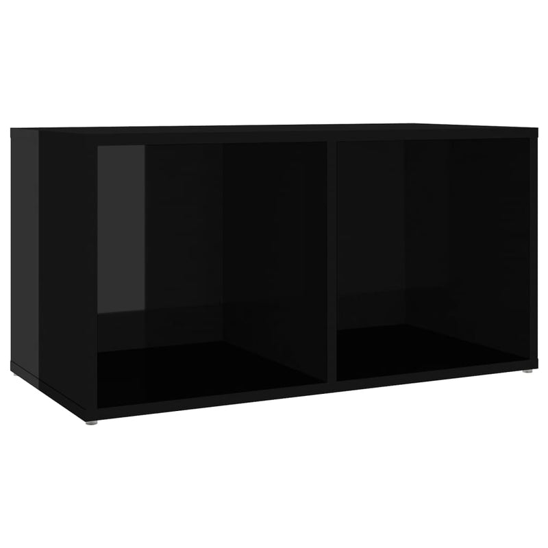 TV Cabinets 2 pcs High Gloss Black 72x35x36.5 cm Chipboard Payday Deals