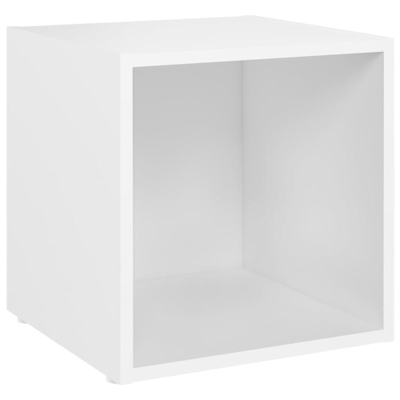 TV Cabinets 2 pcs White 37x35x37 cm Chipboard Payday Deals