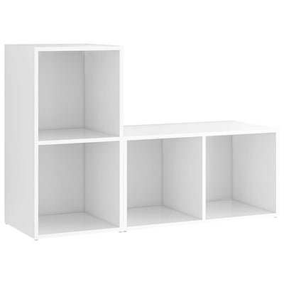 TV Cabinets 2 pcs White 72x35x36.5 cm Engineered Wood Payday Deals