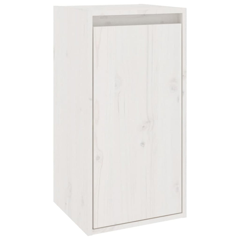 TV Cabinets 2 pcs White Solid Wood Pine Payday Deals