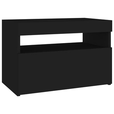 TV Cabinets with LED Lights 2 pcs Black 60x35x40 cm Payday Deals