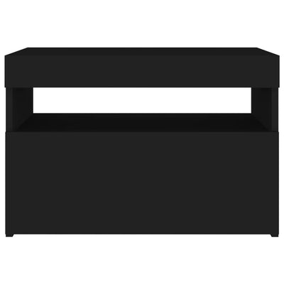 TV Cabinets with LED Lights 2 pcs Black 60x35x40 cm Payday Deals