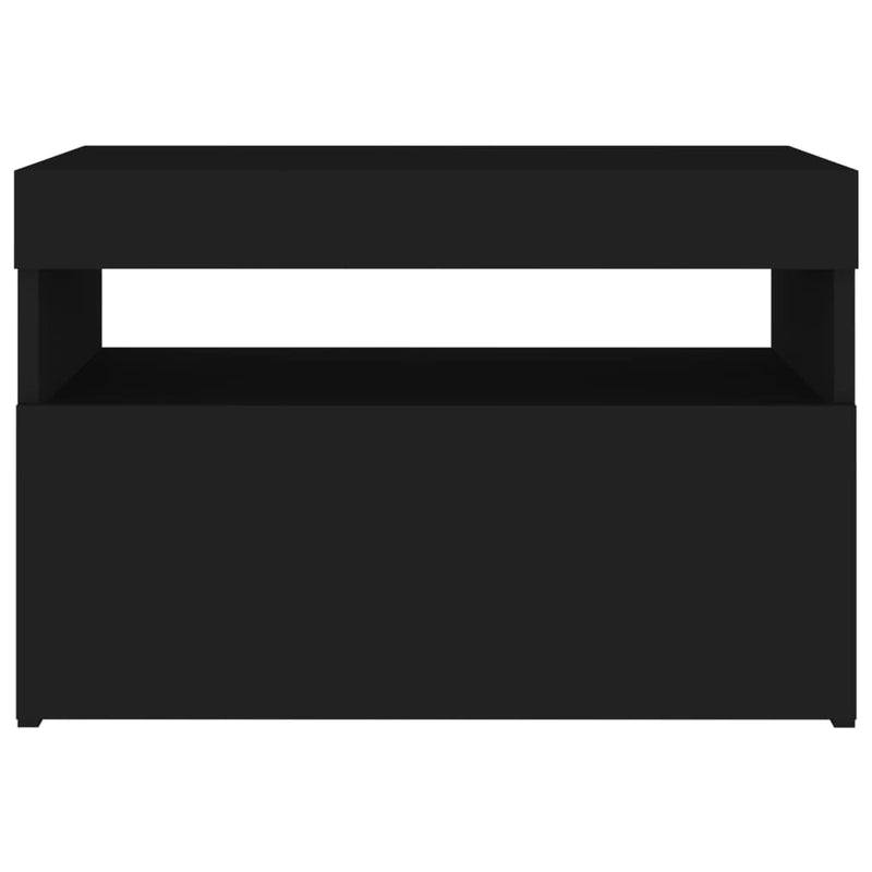 TV Cabinets with LED Lights 2 pcs Black 60x35x40 cm Payday Deals