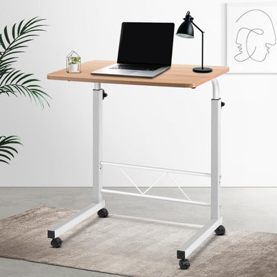Artiss Laptop Table Desk Portable - Light Wood Payday Deals