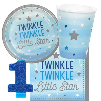 Twinkle Twinkle Little Star Boy 8 Guest Tableware Pack Payday Deals
