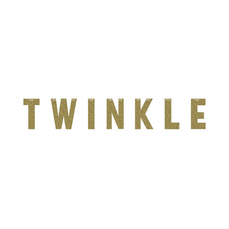 Twinkle Twinkle Little Star "Twinkle" Gold Boy Girl Letter Banner Payday Deals
