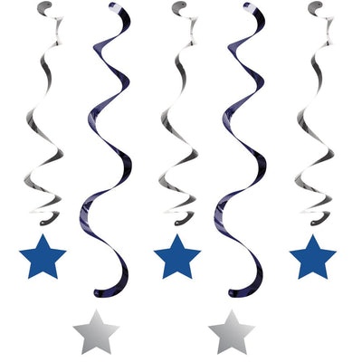 Twinkle Twinkle One Little Star Boy Hanging Decorations 5 Pack