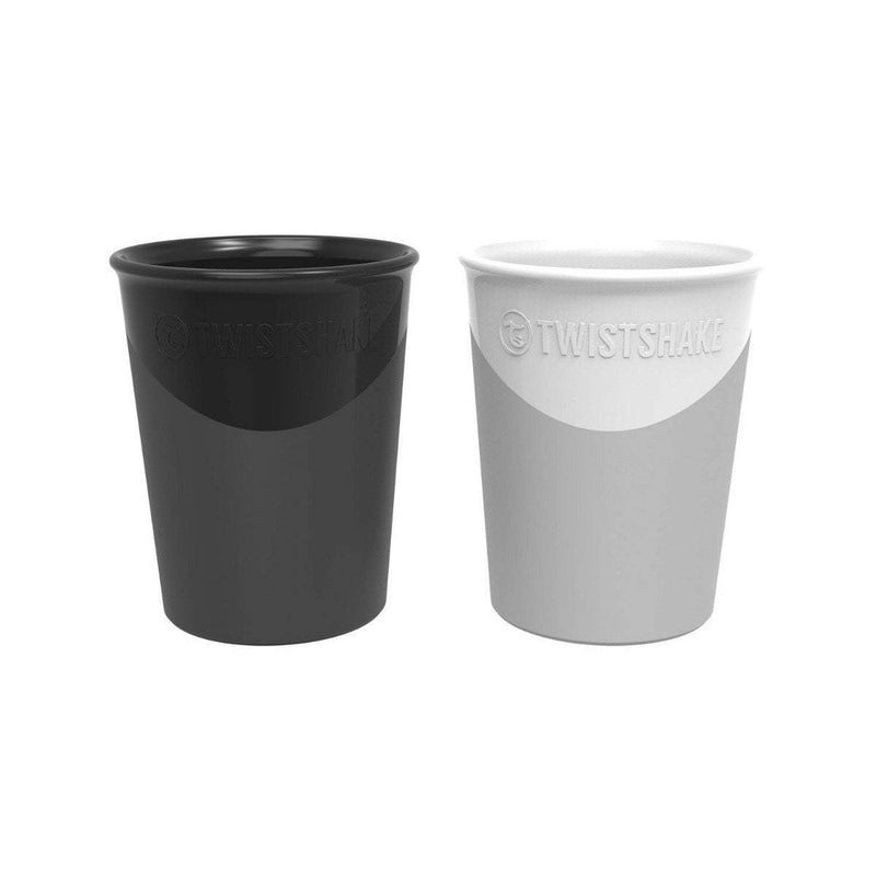 Twistshake 2x Cup 170ml 6+m Black White