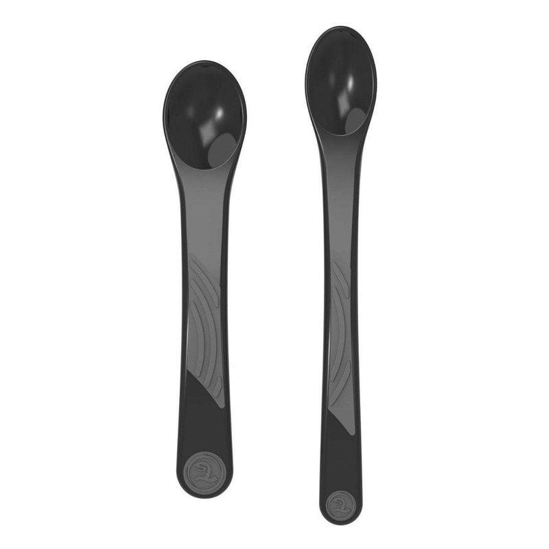 Twistshake 2x Feeding Spoon Set 4+m Black