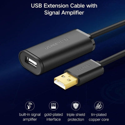 UGREEN 10321 USB 2.0 Active Extension Cable with Chipset 10M Payday Deals