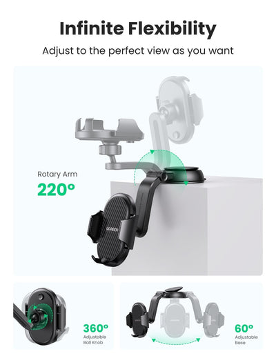 UGREEN 20473 Waterfall-Shaped Suction Cup Phone Mount Payday Deals