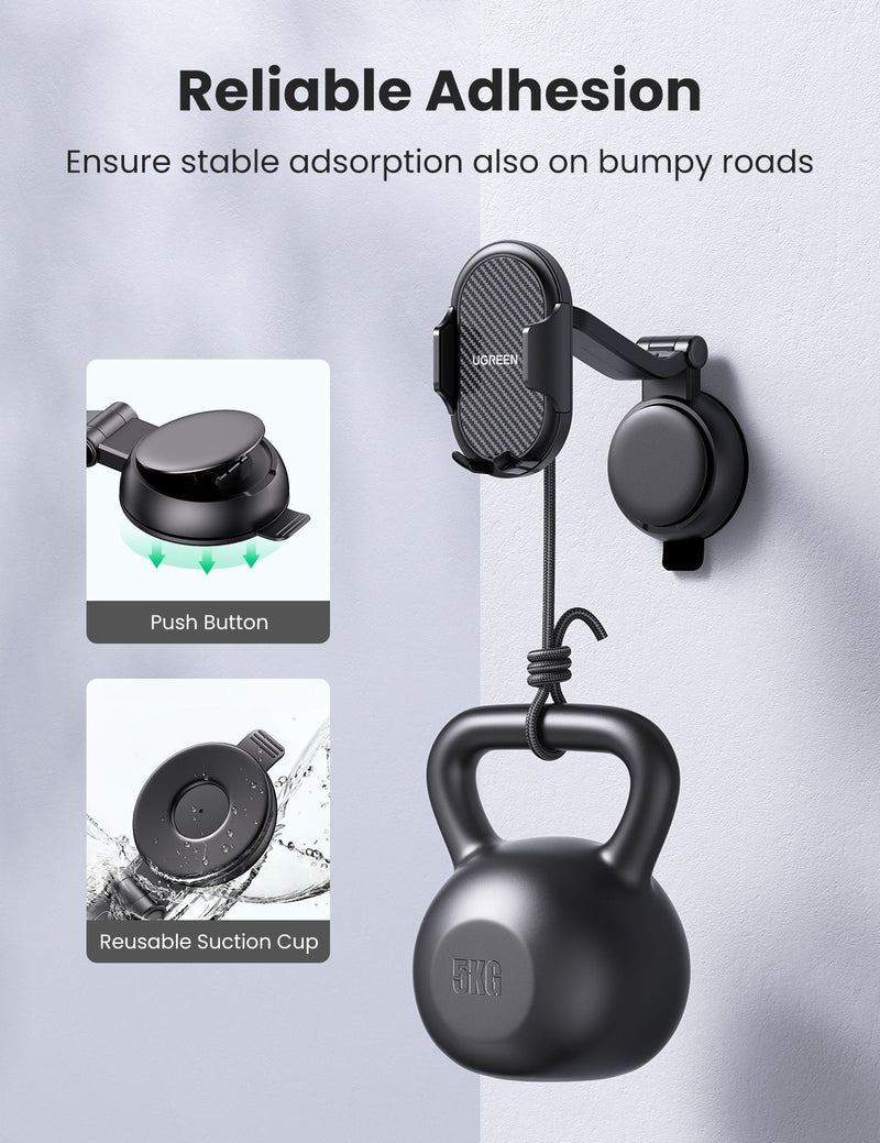 UGREEN 20473 Waterfall-Shaped Suction Cup Phone Mount Payday Deals