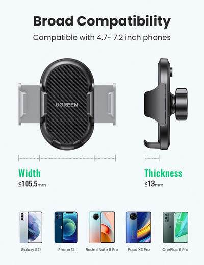 UGREEN 20473 Waterfall-Shaped Suction Cup Phone Mount Payday Deals