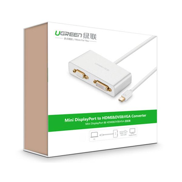 UGREEN 3-in-1 Mini DisplayPort to HDMI&VGA&DVI converter - white (10438) Payday Deals