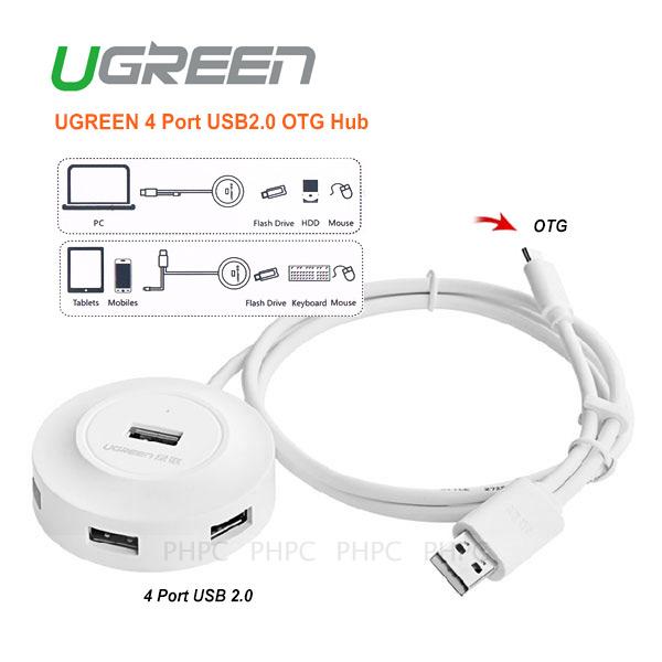 UGREEN 4 Port USB2.0 OTG Hub (20271) Payday Deals