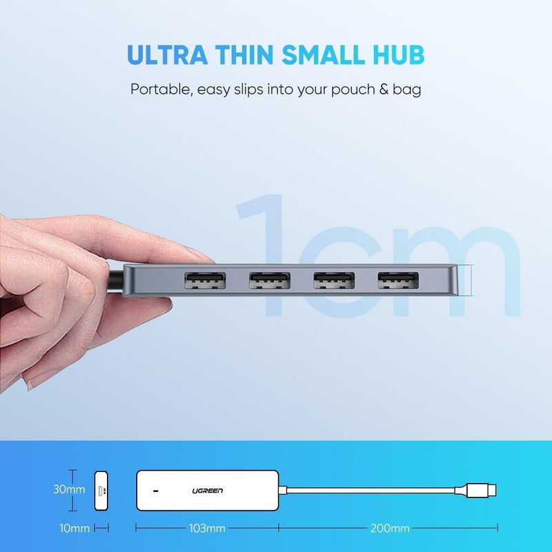 UGREEN 4-Port USB3.0 Hub with Micro USB Power Supply 70336 Payday Deals