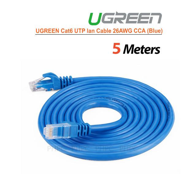 UGREEN Cat6 UTP lan cable blue color 26AWG CCA 5M  (11204) Payday Deals
