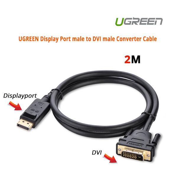 UGREEN DP male to DVI male cable 2M (10221) Payday Deals