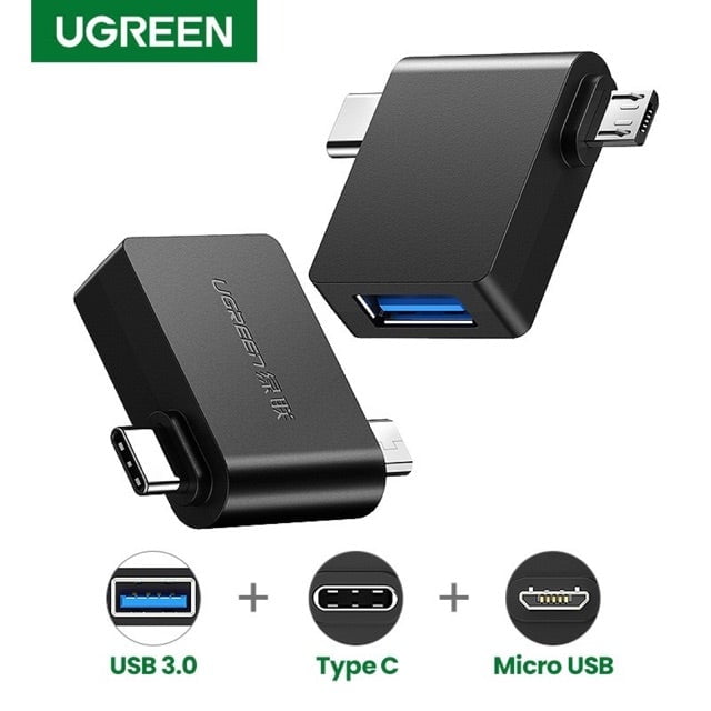 UGREEN Micro USB Male + USB-C to USB 3.0 Female OTG Adapter - 30453 Payday Deals