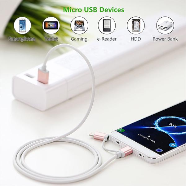 UGREEN Micro-USB to USB Cable with MFI Certified iPhone Adapter 1.5M(30471) Payday Deals