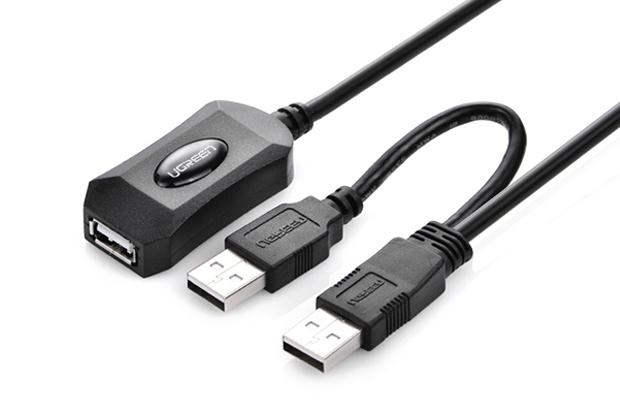 UGREEN USB 2.0 Active Extension Cable 10M with USB Power 5M (20214) Payday Deals