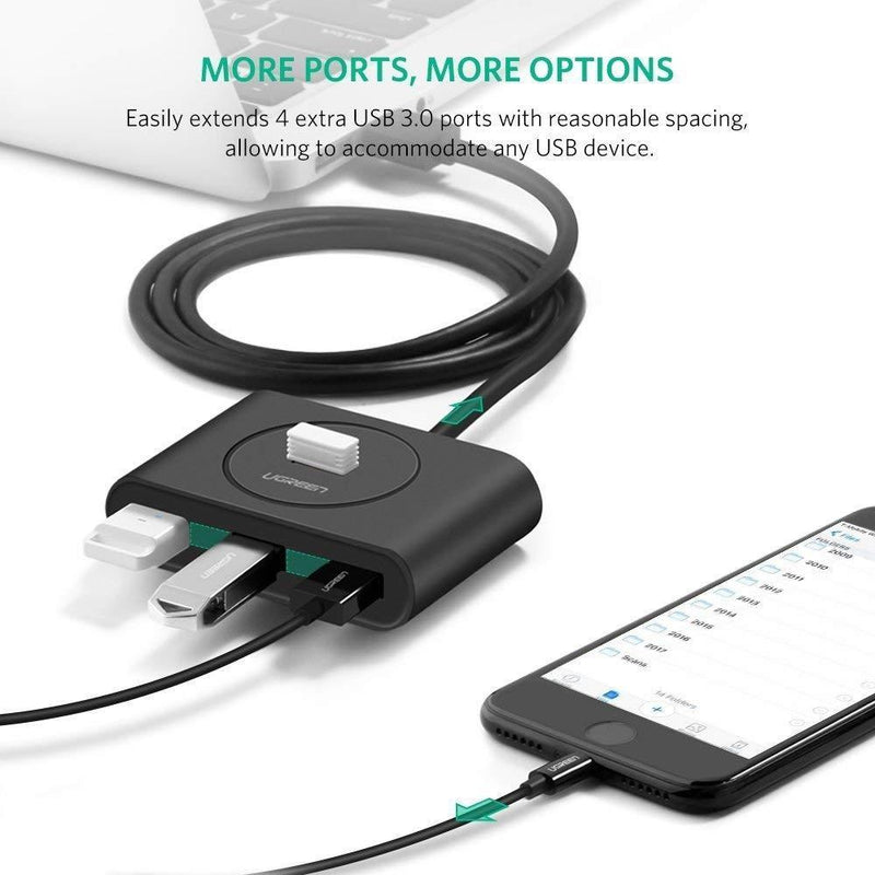 UGREEN USB 3.0 4 Ports Hub Black 50CM (20290) Payday Deals