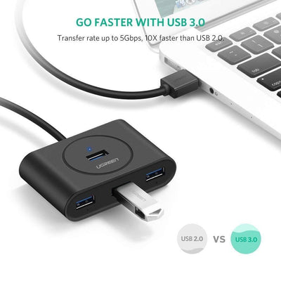 UGREEN USB 3.0 4 Ports Hub Black 50CM (20290) Payday Deals