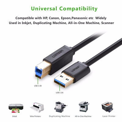 UGREEN USB 3.0 A Male to B Male Cable 2M (10372) Payday Deals