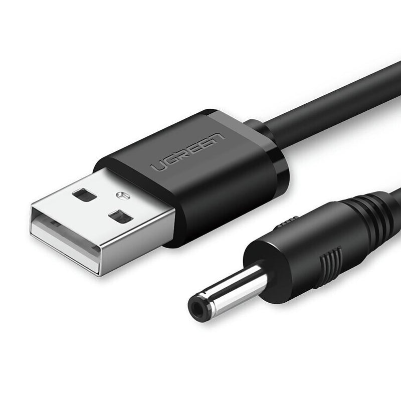 UGREEN USB2.0-A to DC 3.5mm M/F Charging Cable 1m (Black) 10376 Payday Deals