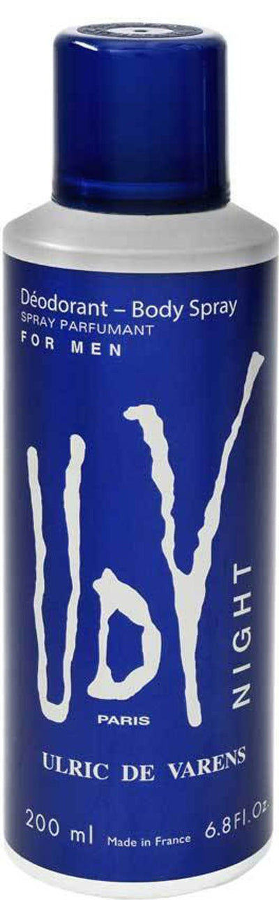 Ulric De Varens UDV Deodorant Body Spray Night 200ml