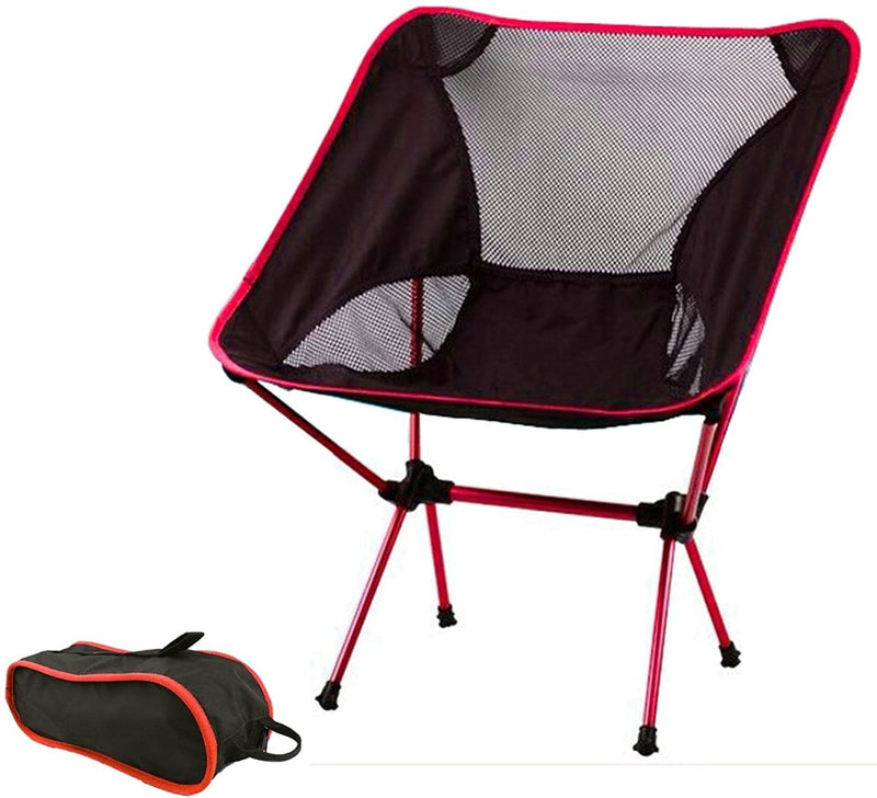 Ultralight Aluminum Alloy Folding Camping Camp Chair Outdoor Hiking Patio Backpacking Blue Payday Deals