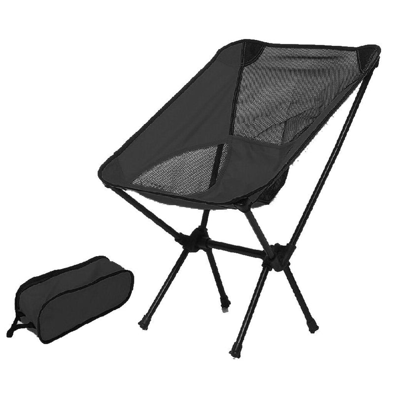 Ultralight Aluminum Alloy Folding Camping Camp Chair Outdoor Hiking Patio Backpacking Blue Payday Deals